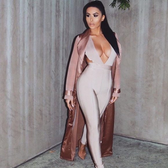 oh polly bandage jumpsuit